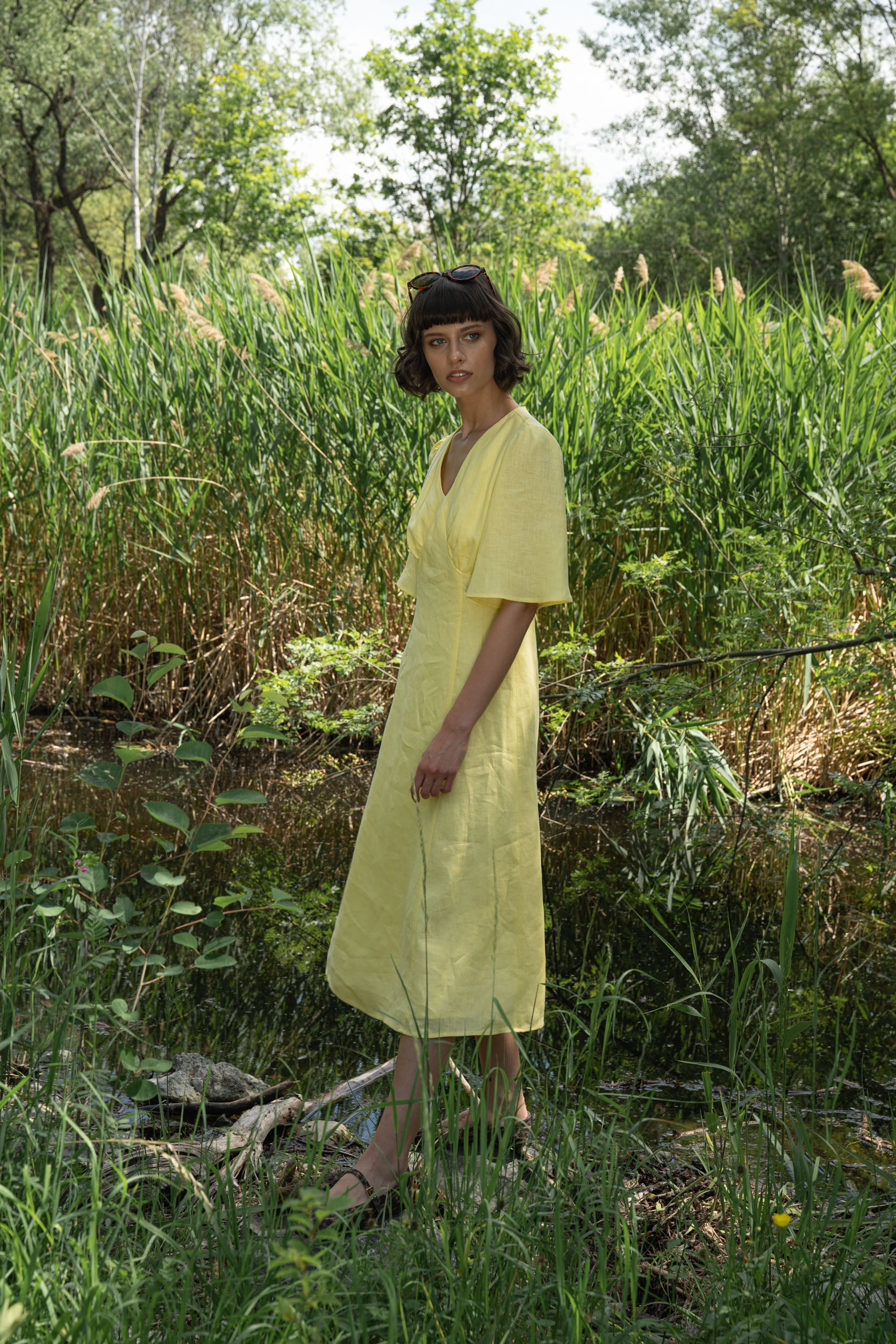 ЛЕНЕНА ДЪЛГА РОКЛЯ